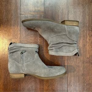 Koolaburra Ugg Taupe Suede Slouchy Lorelei Ankle Boots, Size 8